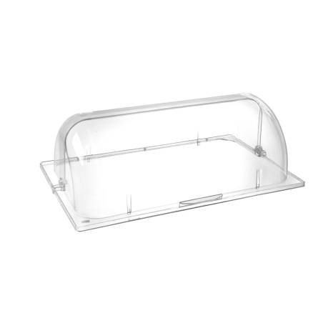 Hendi gastronorm 1/1 rechteckige Rolltop-Kuppel aus transparentem Polycarbonat