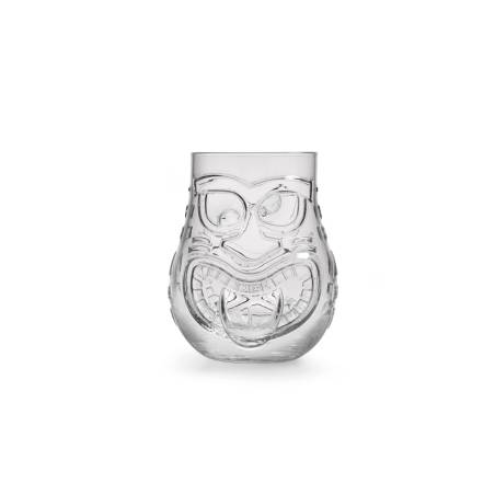 Tiki Mug Split with 2 decorations in transparent glass cl 47