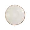 Mediterraneo Novità Home flat plate in white ceramic 27.5 cm