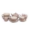 Coffee&Co cappuccino cup plate in taupe porcelain 14.5 cm