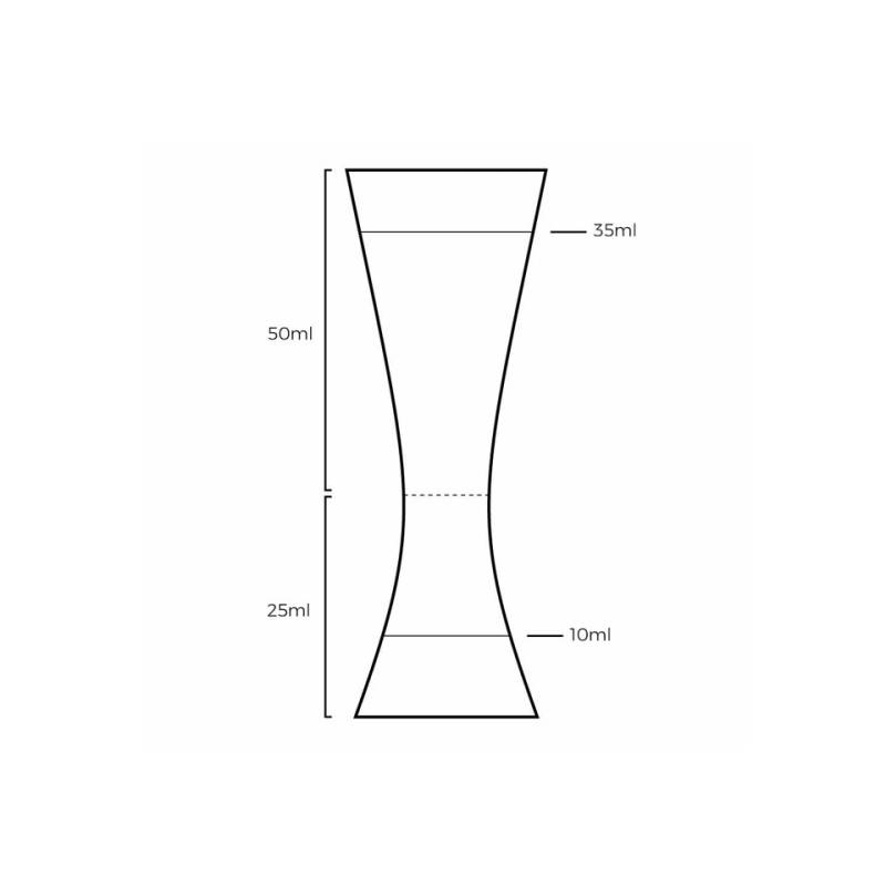 Jigger Tiki Aero Urban Bar Stahl inoc cl 2.5-5