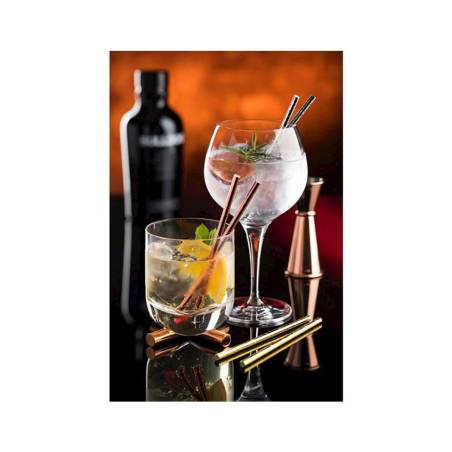 Copper-colored paper biodegradable straws cm 14x0.5