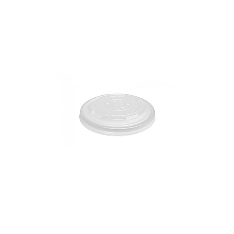 Duni transparent cpla disposable lid for soup bowl cm 12