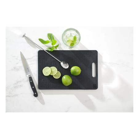 Hendi universal cutting board in black polyethylene cm 25x15x1