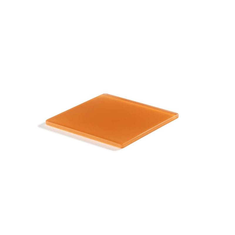 Mealplak quadratischer Teller aus Nacryl® tangerine 19,5x19,5 cm