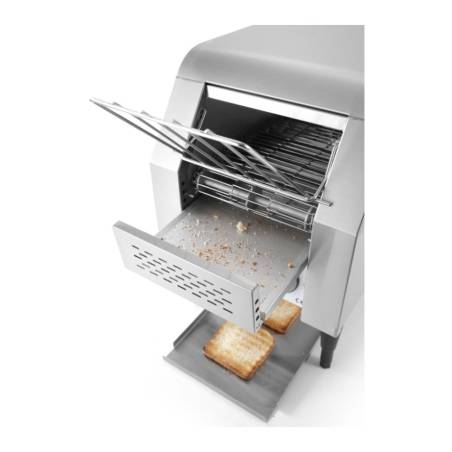 Hendi stainless steel single belt toaster