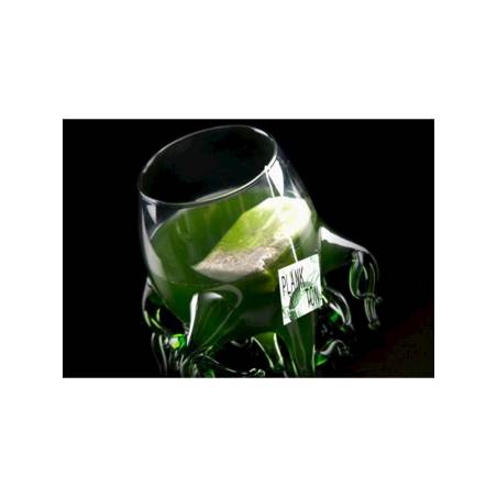 Alga 100% Chef tumbler in transparent and green borosilicate glass cl 25