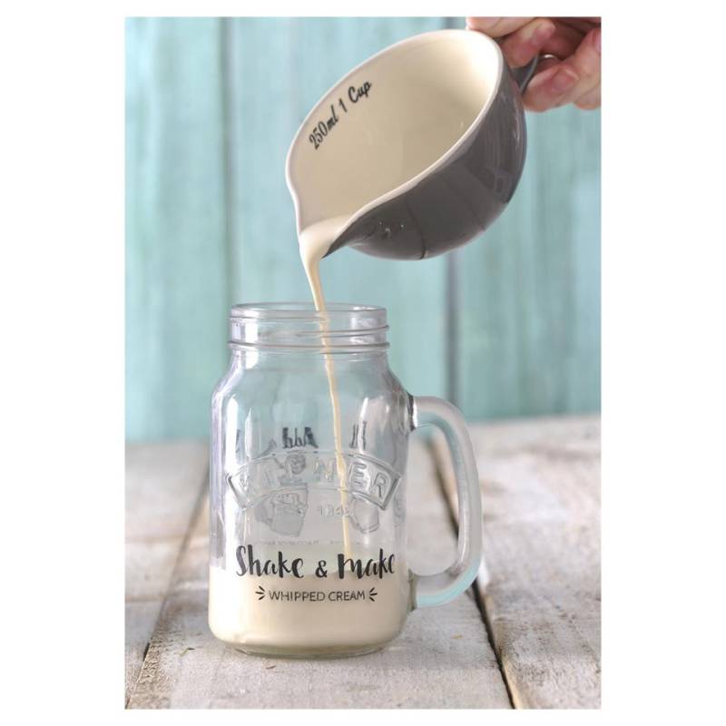 Kilner Milk & Shake Glasgefäß mit Aluminiumstopfen und Stahlfeder cl 54