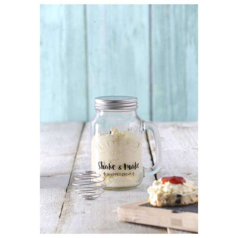 Kilner Milk & Shake Glasgefäß mit Aluminiumstopfen und Stahlfeder cl 54