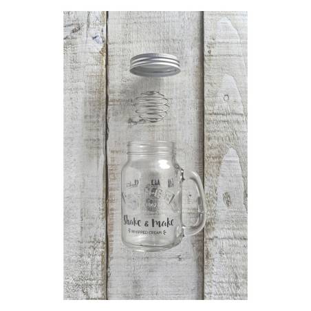 Milk & Shake Kilner glass jar with aluminum cap and steel spring cl 54