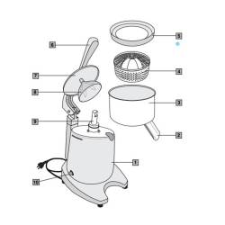 Ceado Spritzschutzring für Edelstahl-Entsafter SL98 14,8 cm