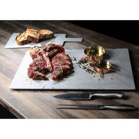 Rectangular melamine granite cutting board with handle 17.32x7.08 inch