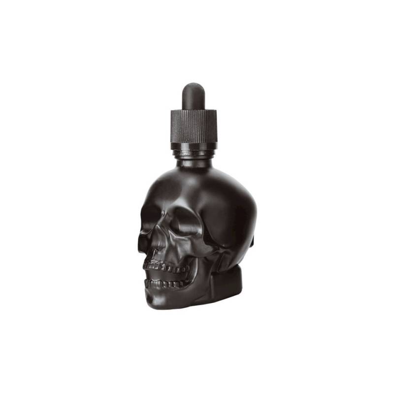 Dash Flasche mit Tropfer Skull schwarzes Glas cl 12