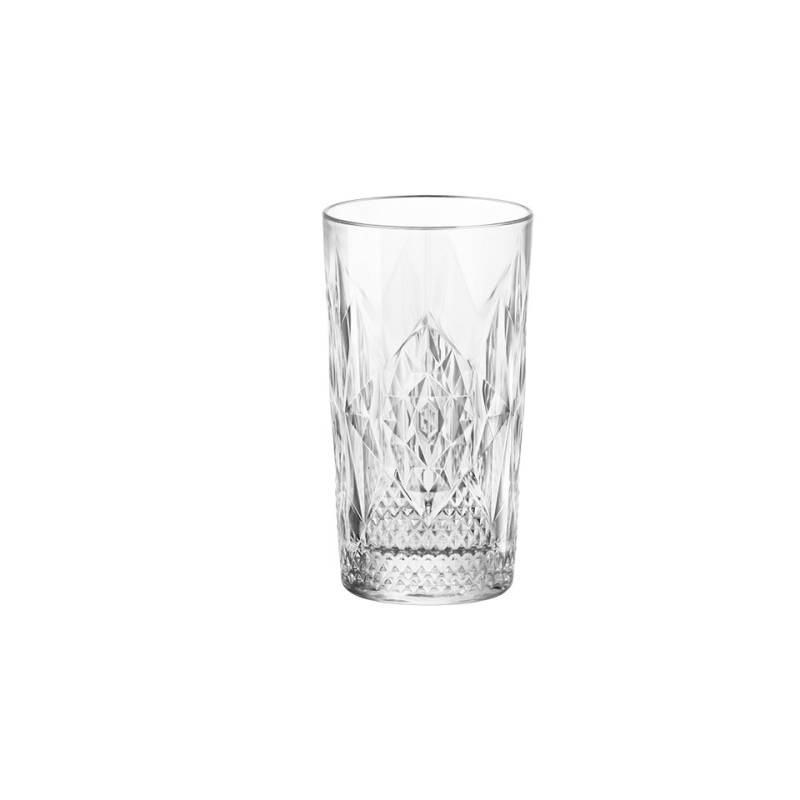 Stein bearbeitetes Glas Getränkeglas cl 49