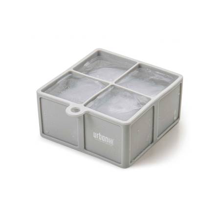 Ice Cube mold 4 cubes Urban Bar silicone gray cm 4.5