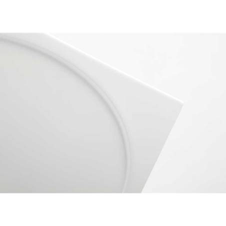 Rectangular plate with oval Phoemics imprint in white porcelain 36.5x26 cm