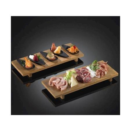 Rechteckiges Sushi-Tablett aus Bambus 30,5x11,5x2,5 cm