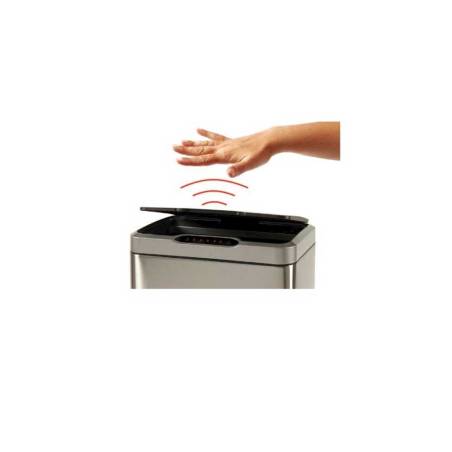 Alfred satin steel sensor bin lt 30