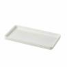 White pbt black buffet tray 12.20x6.30x0.79 inch