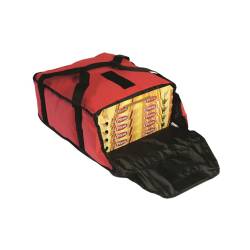 Rote Nylon-Pizza-Kühltasche cm 43x42x19