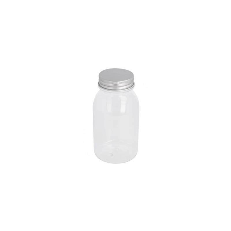 Transparente pet-Flasche mit Aluminiumverschluss cl 22