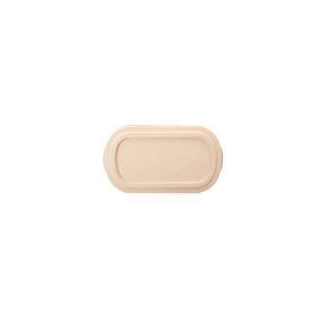 Lid for Bionic container in brown bagasse cm 24x14