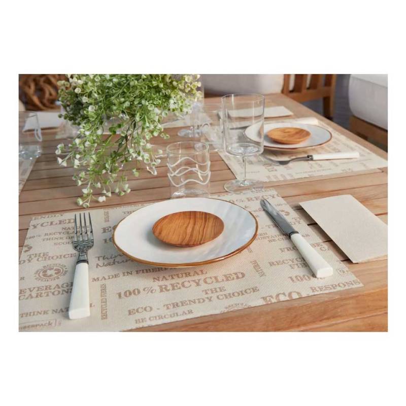 Natural paper placemat roll 15.74x12.20 inch