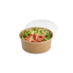 Tusipack Salat Rond braun Papierbehälter 15x6 cm