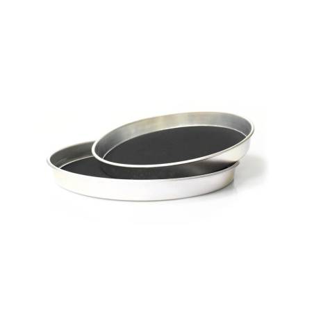 Round non-slip aluminum tray 13.70 inch