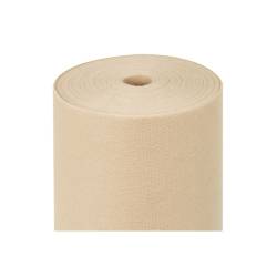 Cream spunbond pre-cut tablecloth roll mt 50.4x1.2