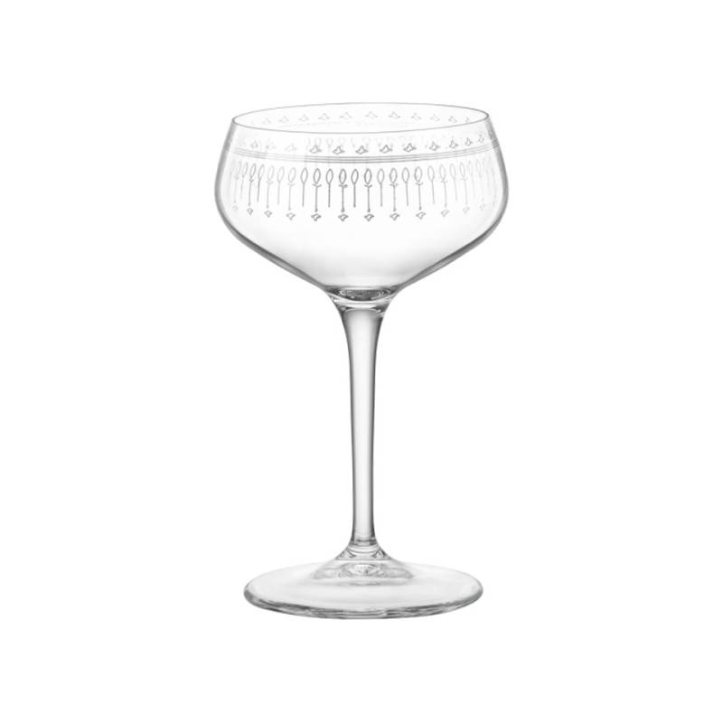 Cocktail Becher Novecento Art Decò Bormioli Rocco Glas cl 25