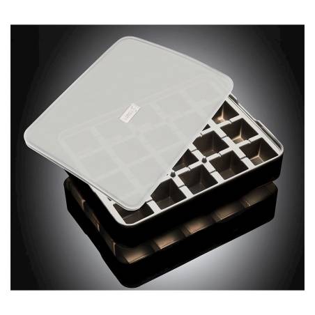 Black silicone cube ice mould 1.81x1.81 inch