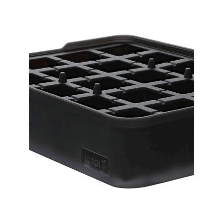 Black silicone cube ice mould 1.81x1.81 inch