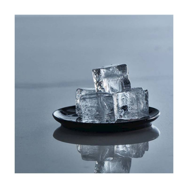 Schwarze Silikon-Eiswürfelform 3x3 cm