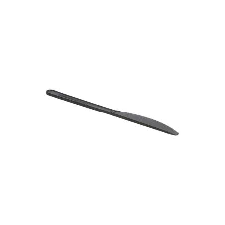 Black cpla disposable knife 7.08 inch