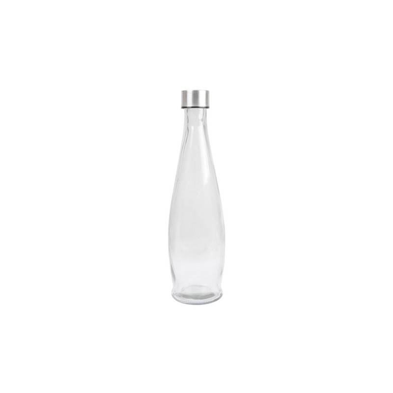 Glasflasche mit Edelstahlstopfen cl 93