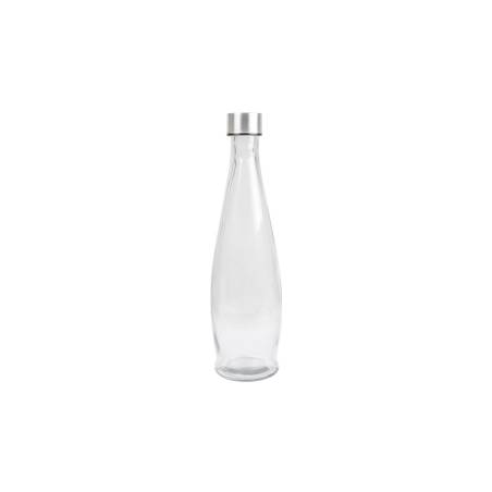 Glasflasche mit Edelstahlstopfen cl 93