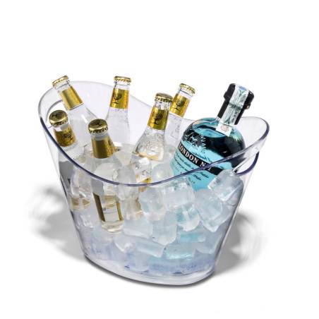 Visual transparent plastic wine bucket 2.11 gal