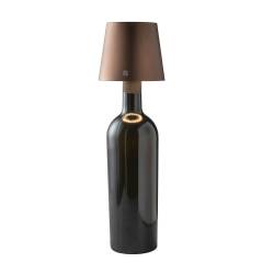 One Light wiederaufladbarer LED-Lampenschirm bronze