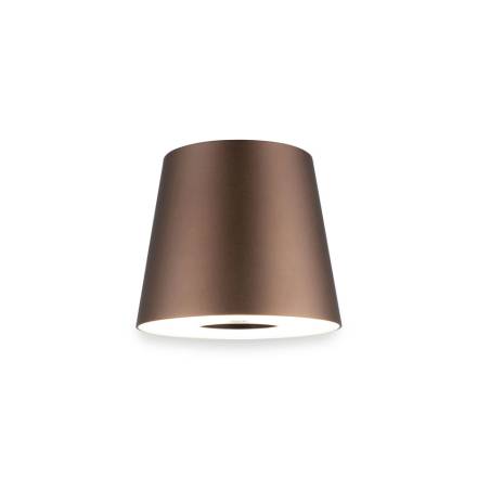 Lampada a led paralume One Light ricaricabile bronzo