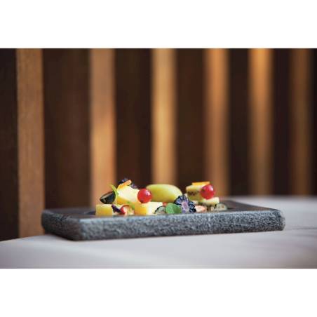 Granitteller 100% Chef aus Granit 20x15 cm