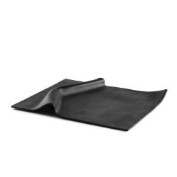 100% Chef black glass Napkin plate 8.26x7.08 inch