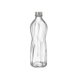 Aqua Bormioli Rocco Flasche mit hermetischem Silberglasstopfen lt 1