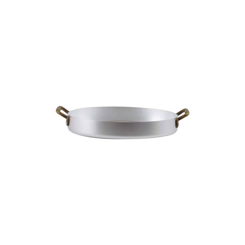 Oval pan 2 handles aluminum 26x17.3 cm