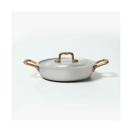 Oval pan 2 handles aluminum 26x17.3 cm