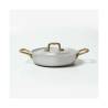 Oval pan 2 handles aluminum 26x17.3 cm