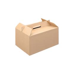 Kraftkarton-Box zum Mitnehmen cm 28x20x15