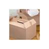 Kraft cardboard take-away box 11.02x7.87x5.90 inch