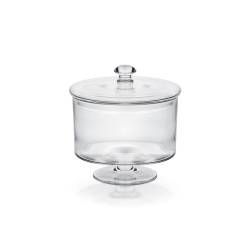 Zylindrische bon bon bon Vase mit Glasdeckel 20x20,5 cm