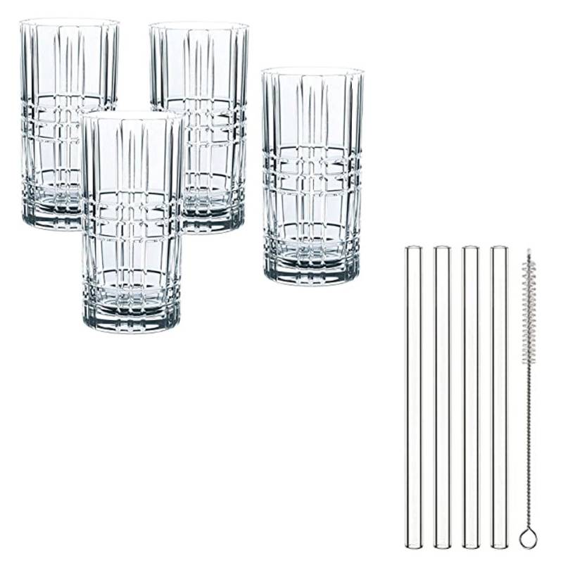 Schmeckt gut Quadratisches Highland Nachtmann Glas Set cl 44,5